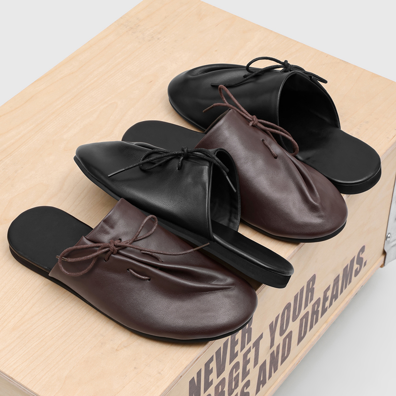 Flip Flop Leather Men - Yeni Modaya Uygun Rahat Tembel Erkekler