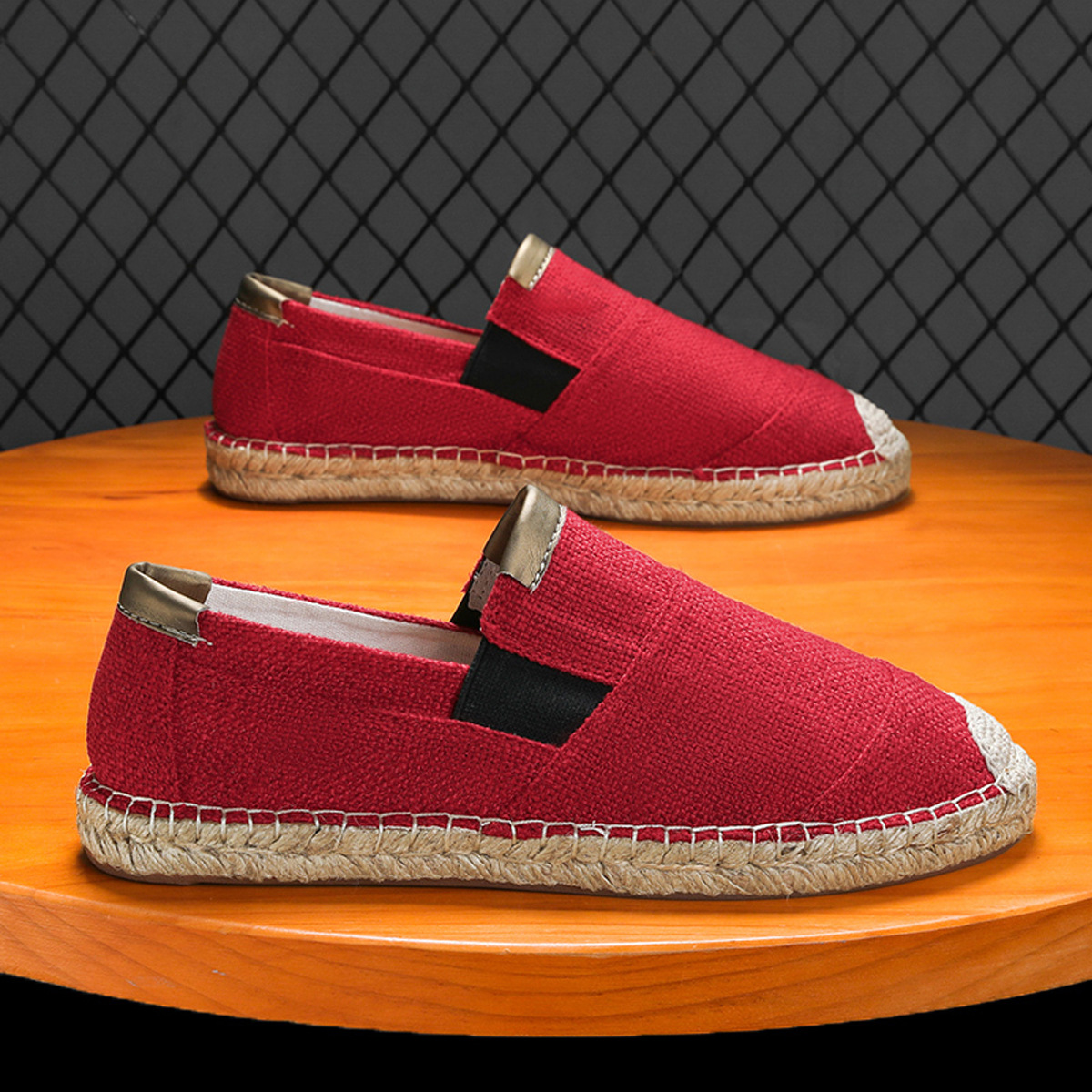 Espadrille Slip On - 2025New Erkekler Keten Rahat Ayakkabılar Kadın