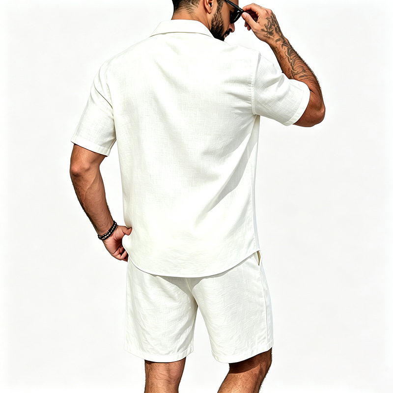 Erkekler Keten İki Parçalı Kıy - Linen Shirt Breathable incelemesi ve fiyatı