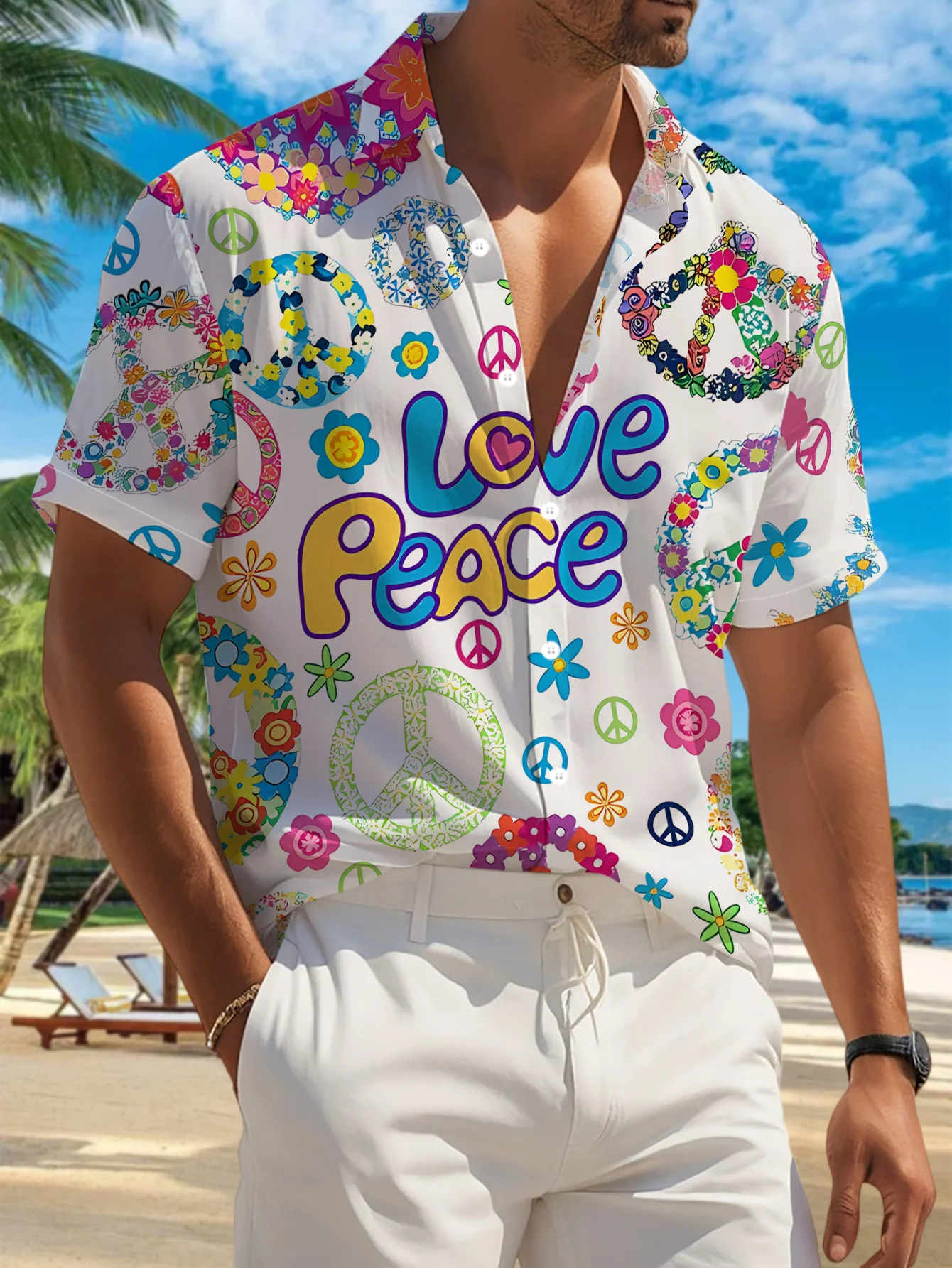 Minimal Mürekkep Dokulu Yaka D - Resort Shirt Floral incelemesi ve fiyatı