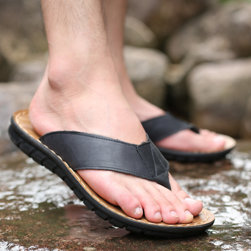 Roma Retro Erkek Terliği Düz R - Flip Flop Leather Men incelemesi ve fiyatı