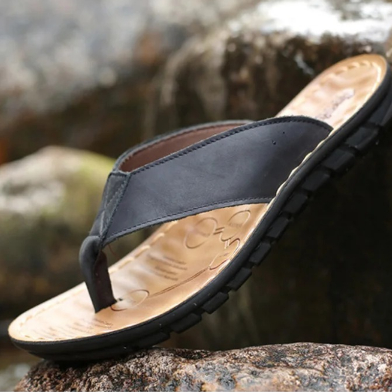 Roma Retro Erkek Terliği Düz R - Flip Flop Leather Men incelemesi ve fiyatı