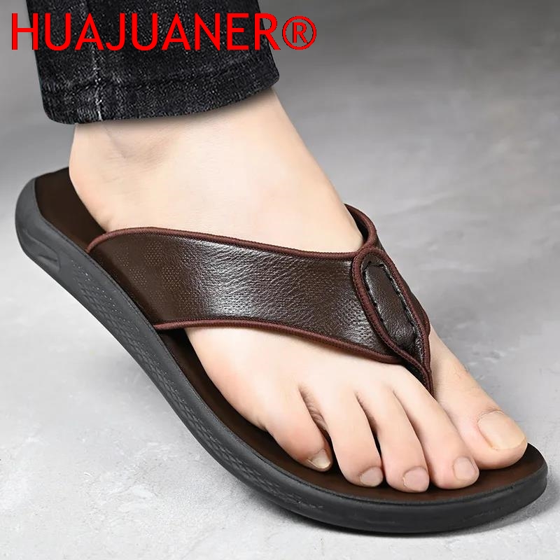 Günlük Dış Mekan Erkek Sandale - Flip Flop Leather Men incelemesi ve fiyatı